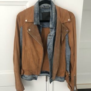 Suede jean All-Saints Jacket